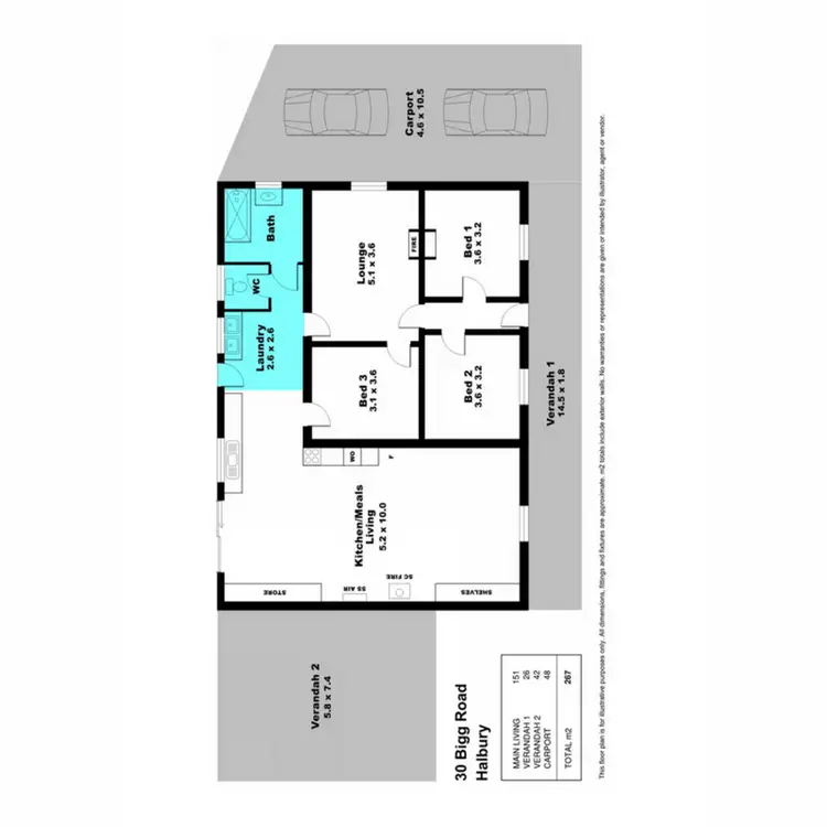 Floorplan of Homely house listing, 30 Bigg Road, Halbury SA 5461
