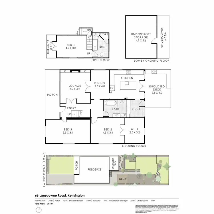 Floorplan of Homely house listing, 66 Lansdowne Road, Kensington WA 6151