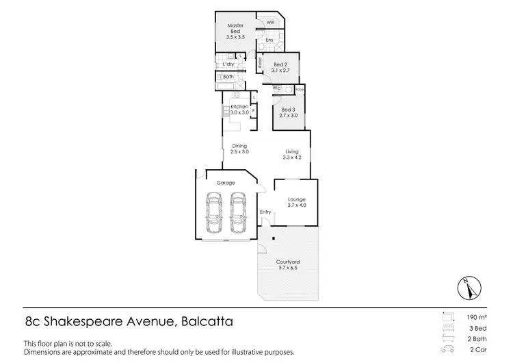 Floorplan of Homely villa listing, 8c Shakespeare Avenue, Balcatta WA 6021