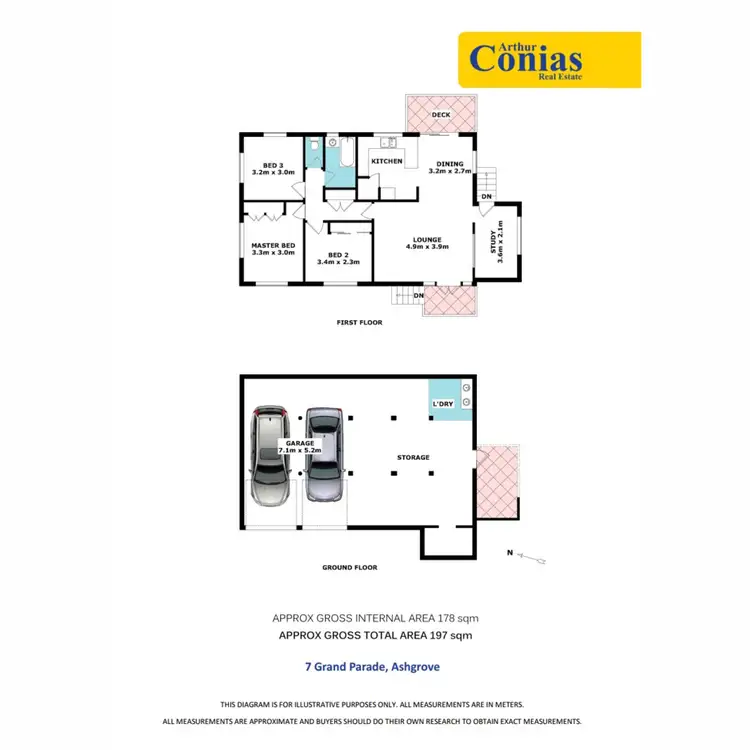 Floorplan of Homely house listing, 7 Grand Parade, Ashgrove QLD 4060
