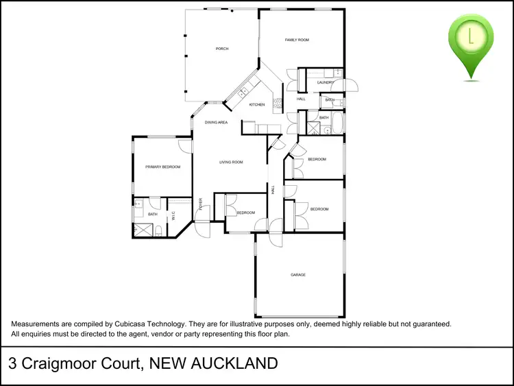 Floorplan of Homely house listing, 3 Craigmoor Court, New Auckland QLD 4680
