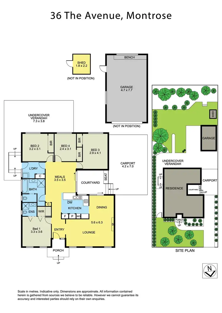 Floorplan of Homely house listing, 36 The Avenue, Montrose VIC 3765
