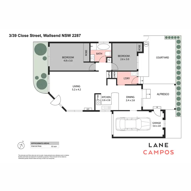 Floorplan of Homely villa listing, 3/39 Close Street, Wallsend NSW 2287