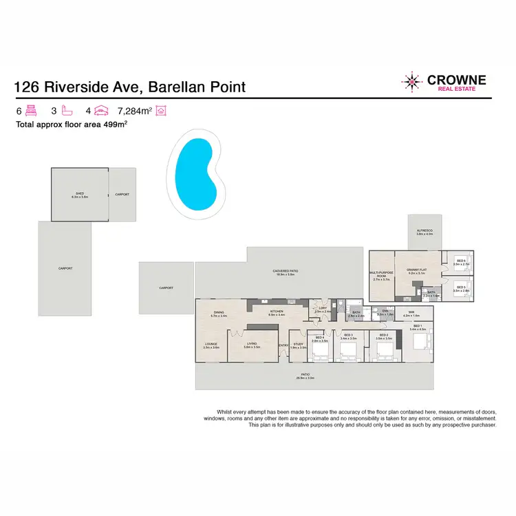 Floorplan of Homely house listing, 126 Riverside Avenue, Barellan Point QLD 4306