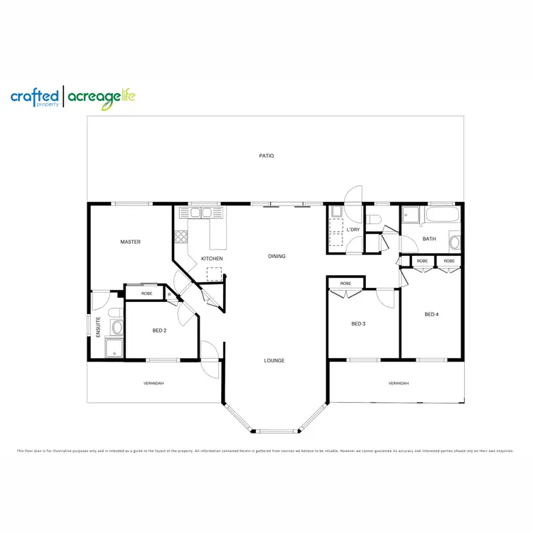 Floorplan of Homely rural property listing, 119 Dungaree Drive, New Beith QLD 4124