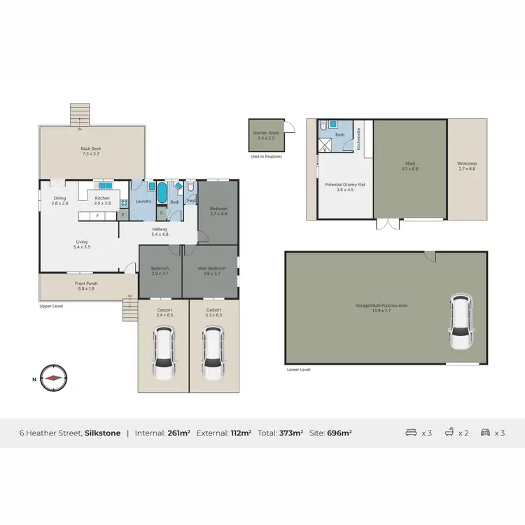 Floorplan of Homely house listing, 6 Heather Street, Silkstone QLD 4304