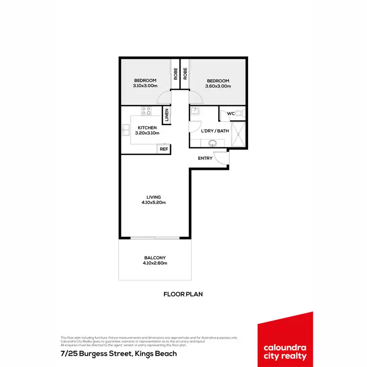 Floorplan of Homely unit listing, 7/25 Burgess Street, Kings Beach QLD 4551