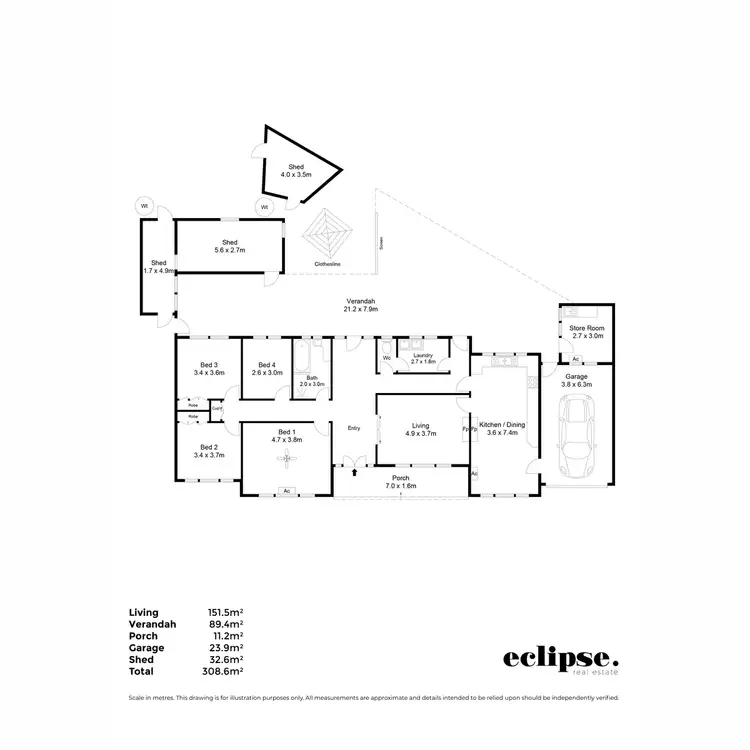 Floorplan of Homely house listing, 53 Montacute Road, Campbelltown SA 5074