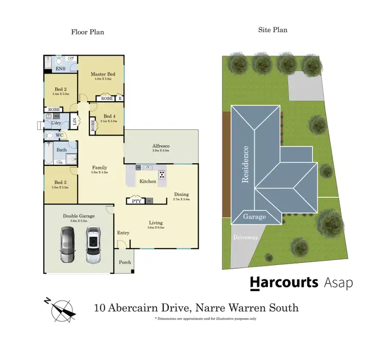 Floorplan of Homely house listing, 10 Abercairn Drive, Narre Warren South VIC 3805