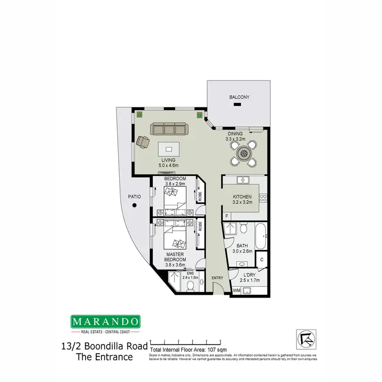 Floorplan of Homely apartment listing, 13/2 Boondilla Road, The Entrance NSW 2261