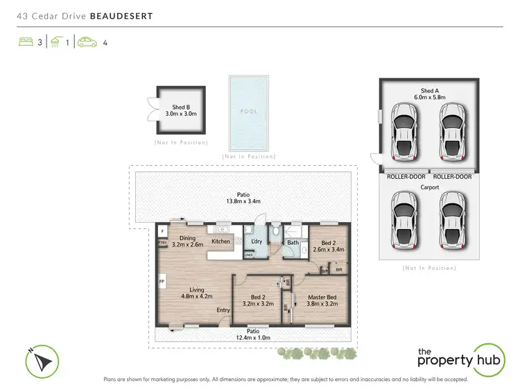 Floorplan of Homely house listing, 43 Cedar Drive, Beaudesert QLD 4285