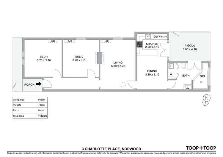 Floorplan of Homely house listing, 3 Charlotte Place, Norwood SA 5067