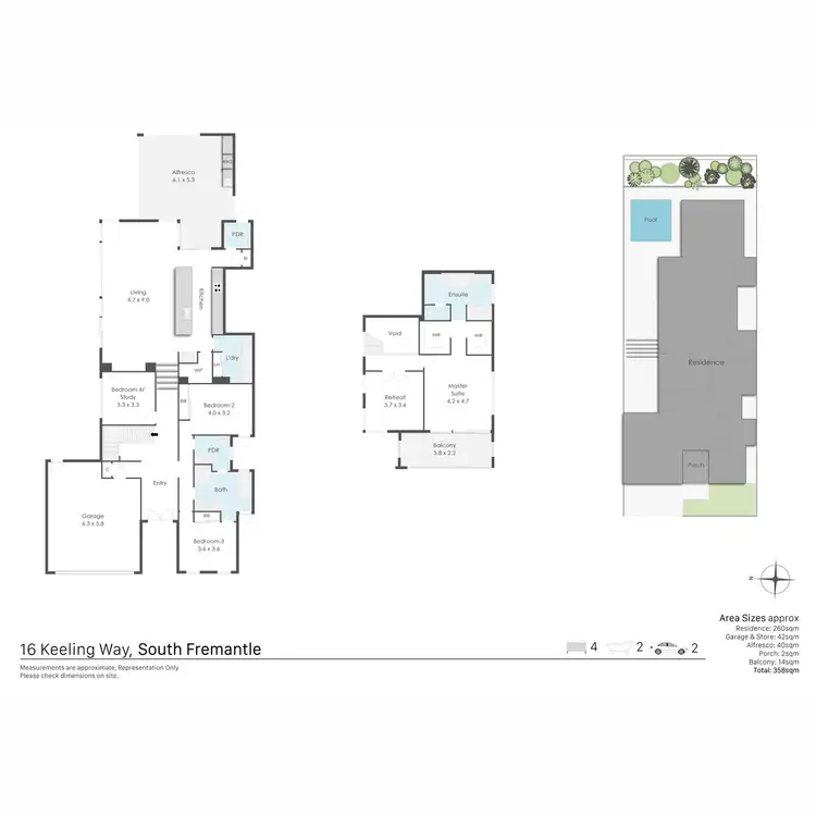 Floorplan of Homely house listing, 16 Keeling Way, South Fremantle WA 6162