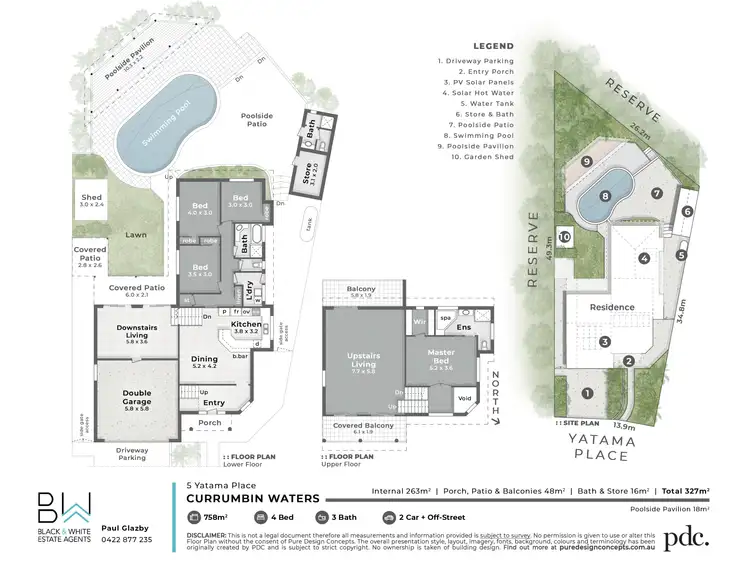 Floorplan of Homely house listing, 5 Yatama Place, Currumbin Waters QLD 4223
