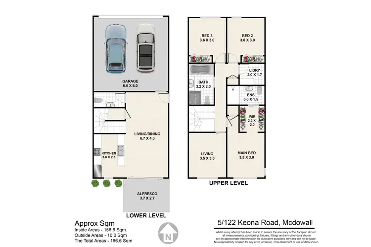 Floorplan of Homely townhouse listing, 5/122 Keona Road, Mcdowall QLD 4053