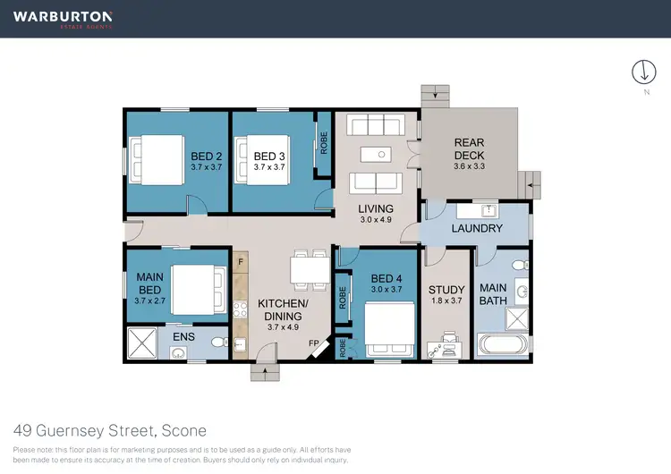 Floorplan of Homely house listing, 49 Guernsey Street, Scone NSW 2337