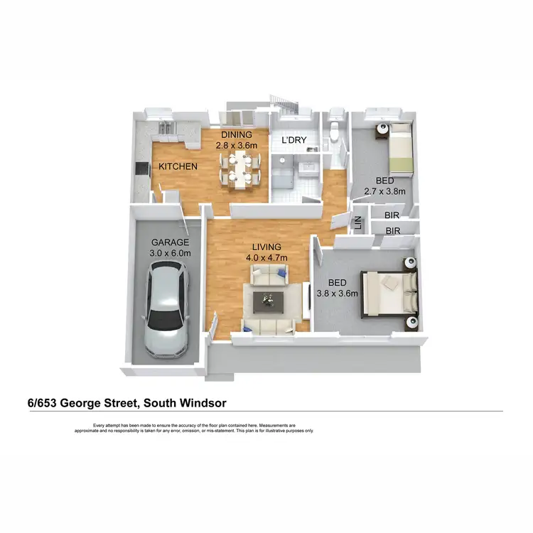 Floorplan of Homely villa listing, 6/653 George Street, South Windsor NSW 2756