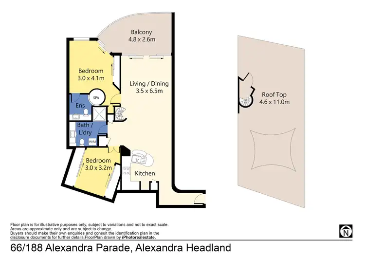 Floorplan of Homely unit listing, 66/188 Alexandra Parade, Alexandra Headland QLD 4572