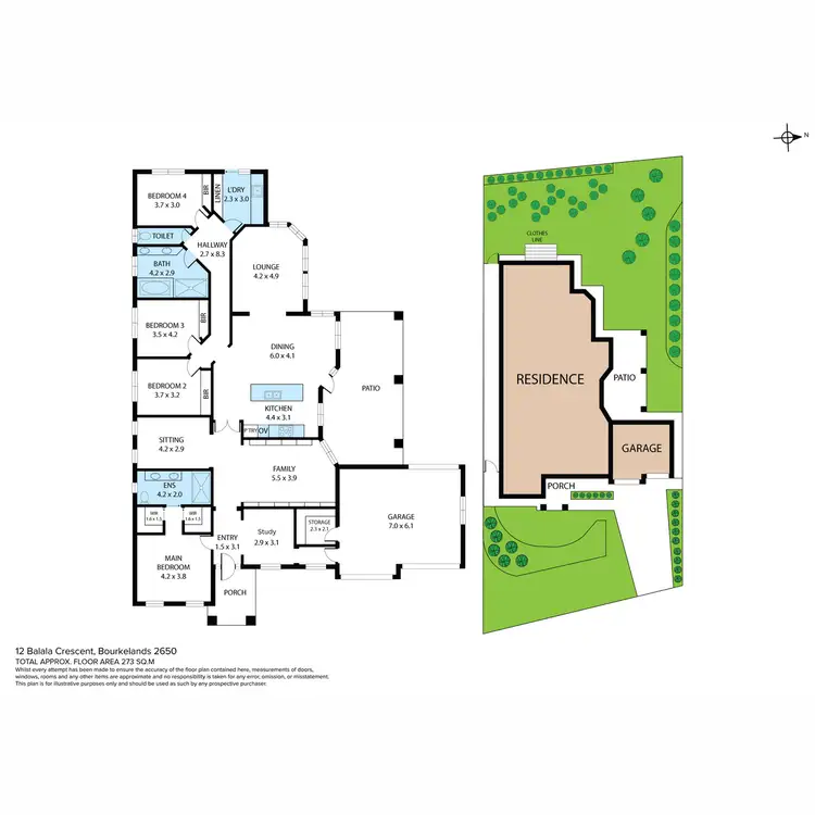 Floorplan of Homely house listing, 12 Balala Crescent, Bourkelands NSW 2650