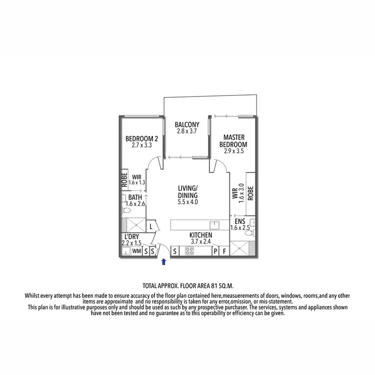 Floorplan of Homely unit listing, 3612/16 Aspinall Street, Nundah QLD 4012