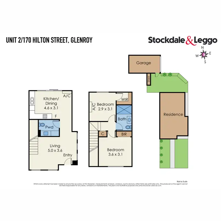 Floorplan of Homely townhouse listing, 2/170 Hilton Street, Glenroy VIC 3046