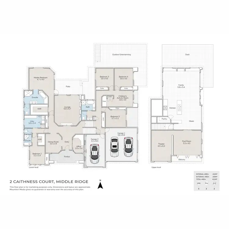 Floorplan of Homely house listing, 2 Caithness Court, Middle Ridge QLD 4350