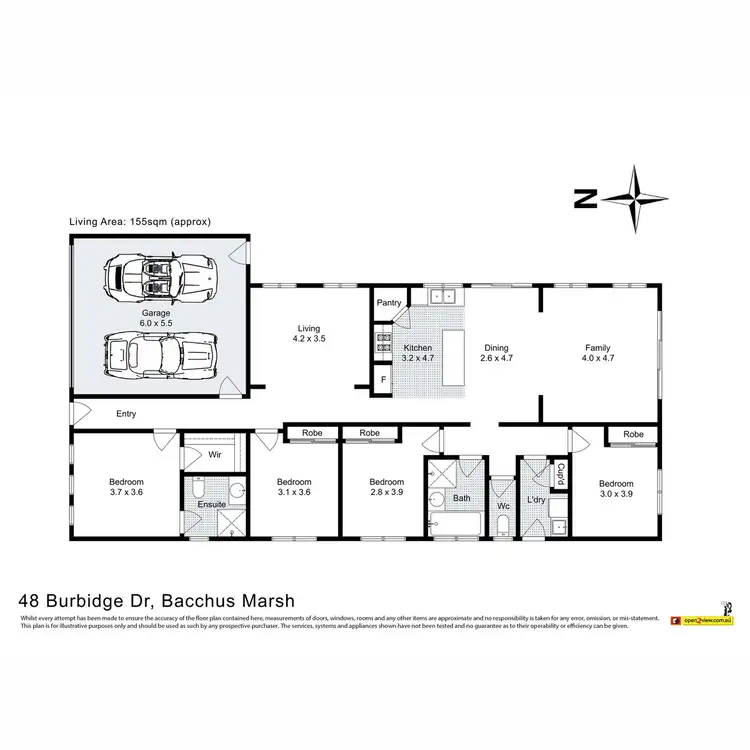 Floorplan of Homely house listing, 48 Burbidge Drive, Bacchus Marsh VIC 3340