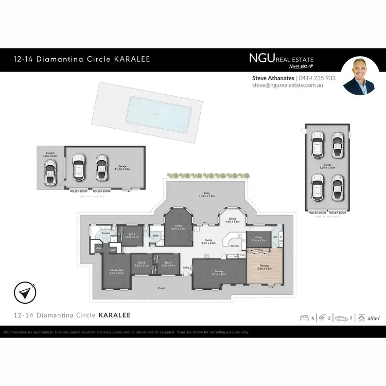 Floorplan of Homely house listing, 12-14 Diamantina Circle, Karalee QLD 4306