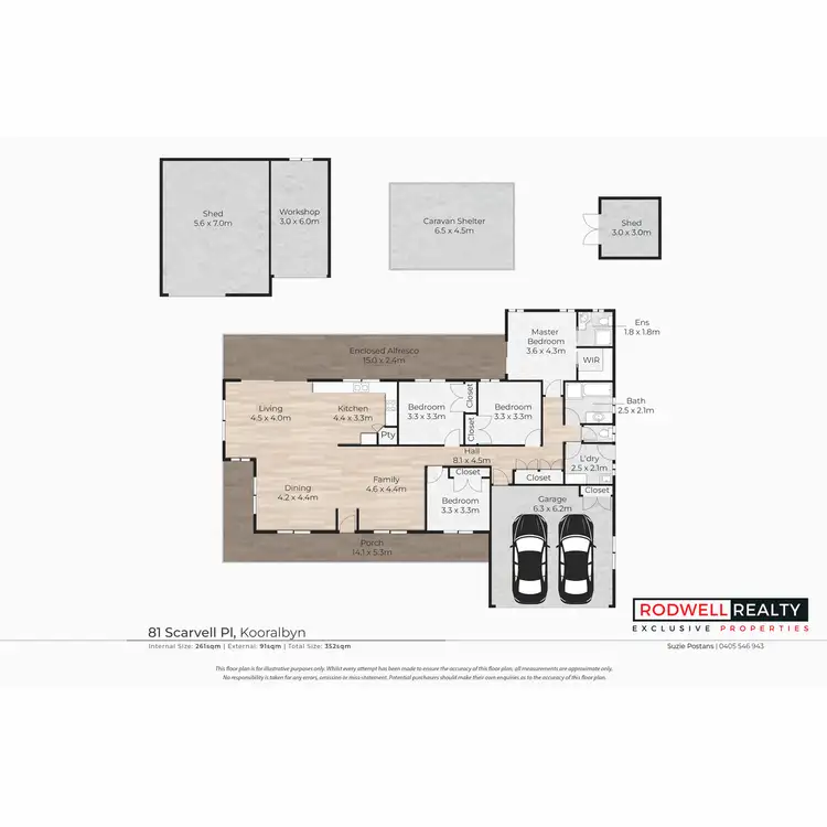 Floorplan of Homely rural property listing, 81 - 83 Scarvell Place, Kooralbyn QLD 4285