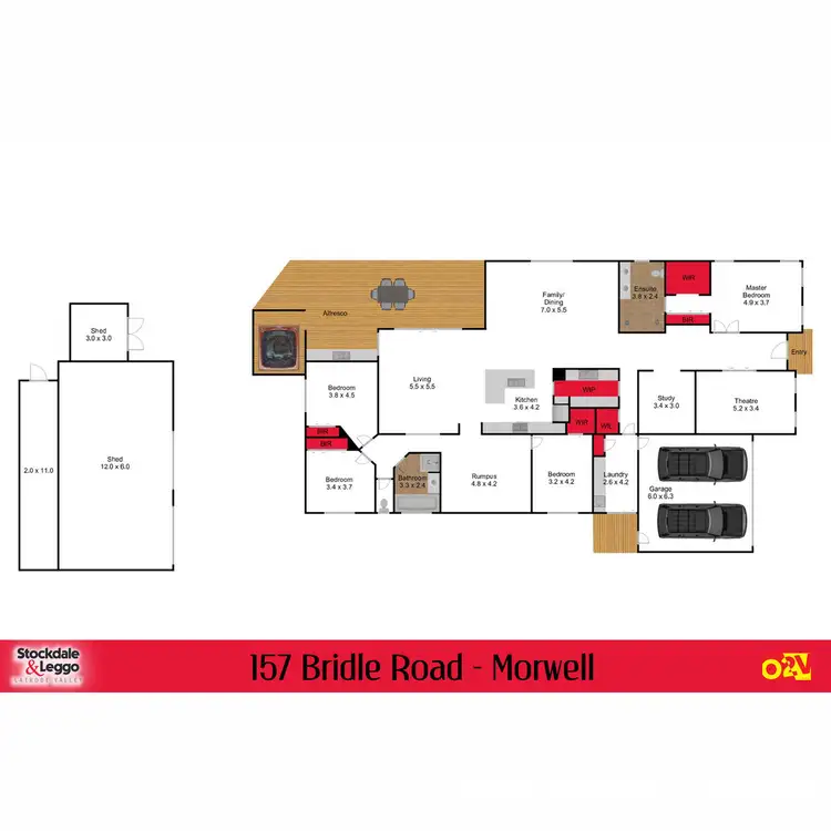 Floorplan of Homely house listing, 157 Bridle Road, Morwell VIC 3840