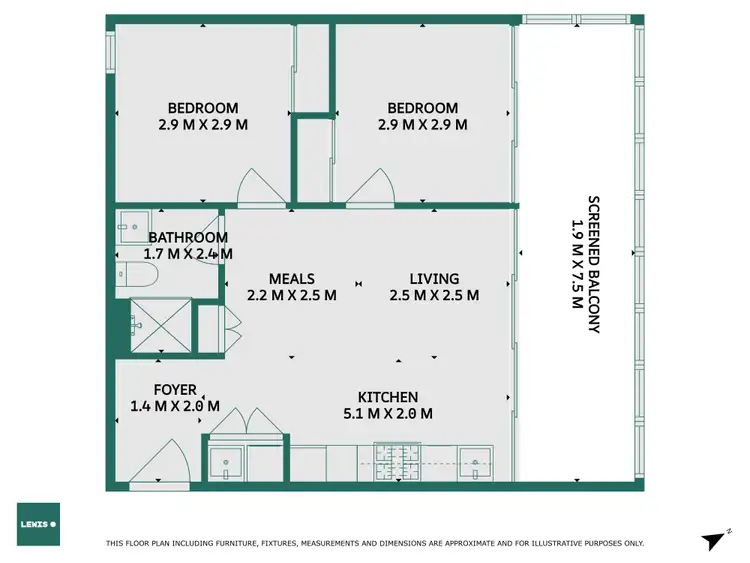 Floorplan of Homely apartment listing, 204/72 Gadd Street, Northcote VIC 3070