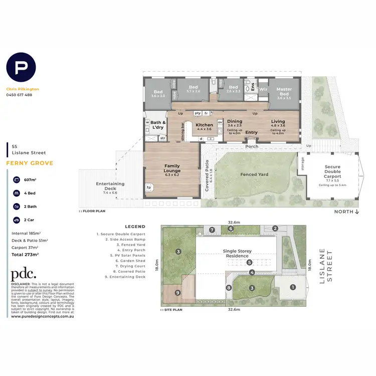 Floorplan of Homely house listing, 55 Lislane Street, Ferny Grove QLD 4055