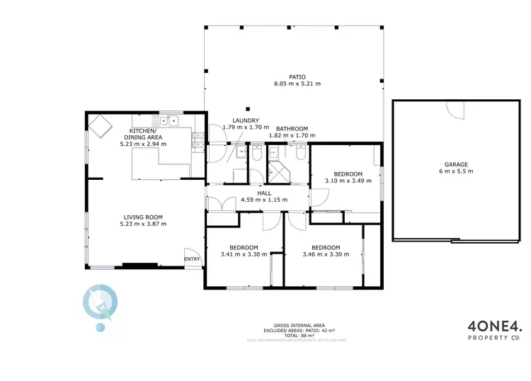 Floorplan of Homely house listing, 1 Albion Road, Bridgewater TAS 7030