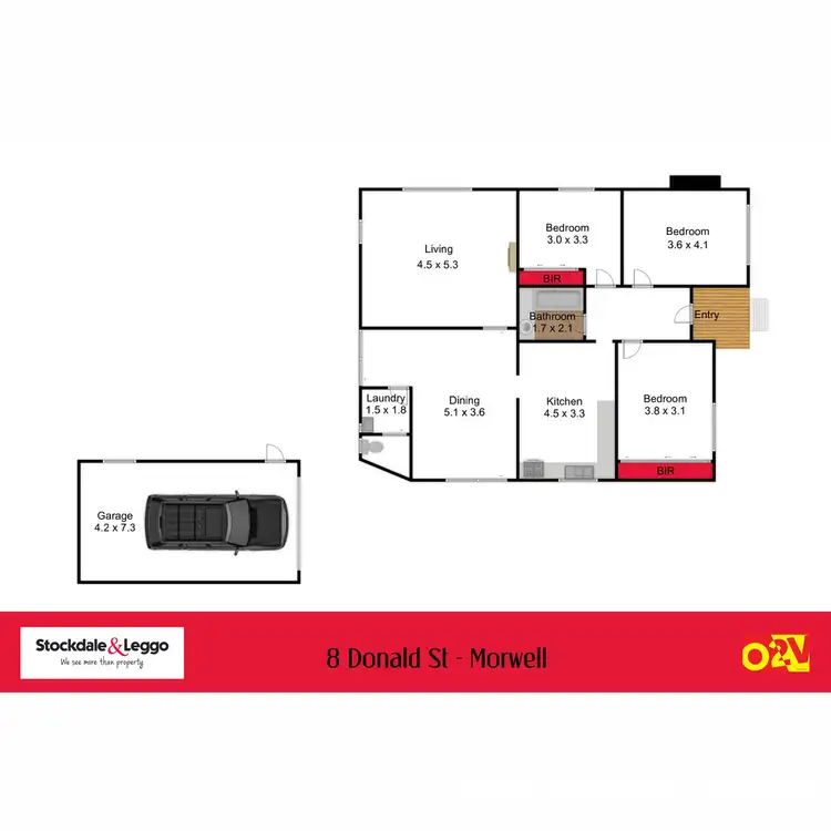 Floorplan of Homely house listing, 8 Donald Street, Morwell VIC 3840