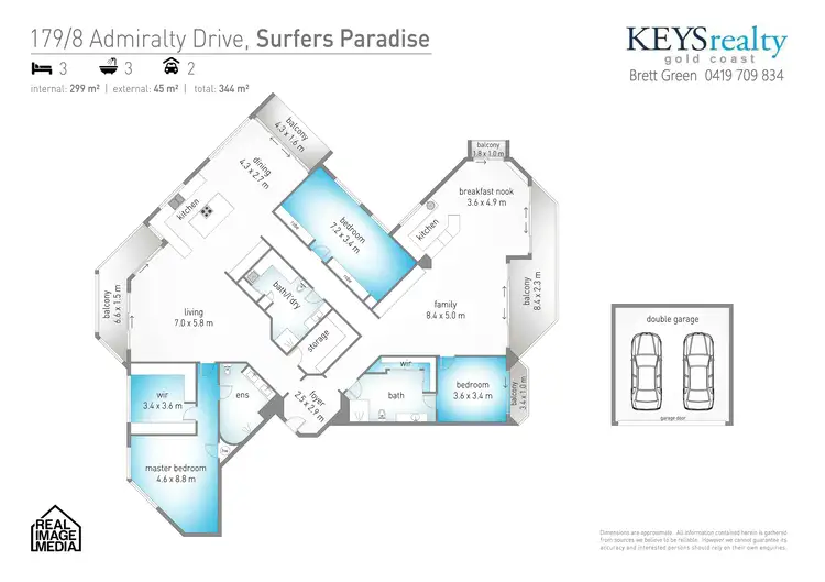Floorplan of Homely apartment listing, 179/8 Admiralty Drive, Paradise Waters QLD 4217