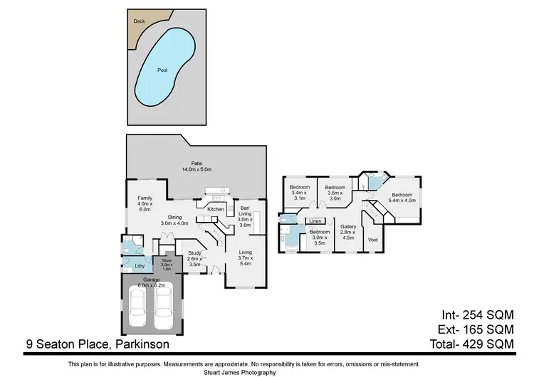 Floorplan of Homely house listing, 9 Seaton Place, Parkinson QLD 4115