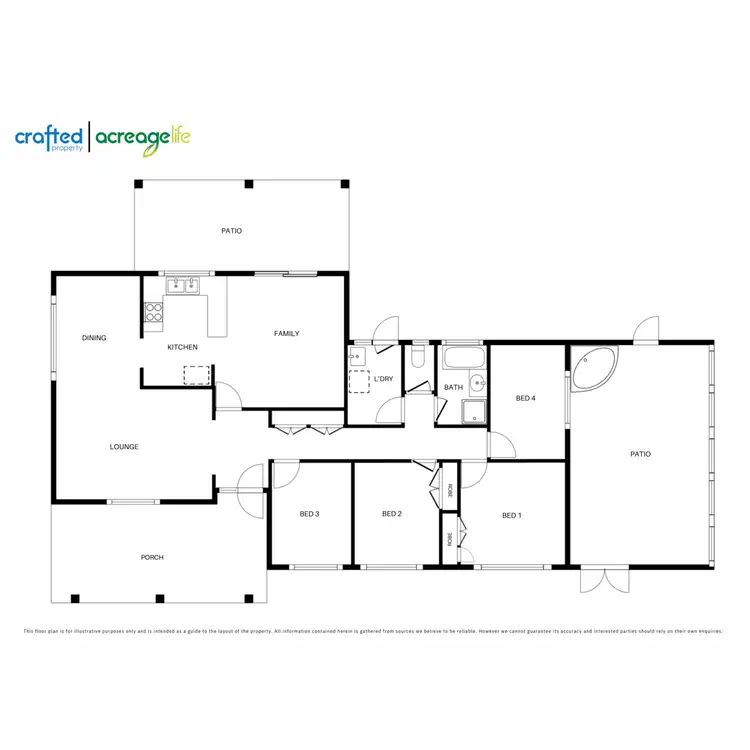 Floorplan of Homely rural property listing, 13 Grampian Road, South Maclean QLD 4280