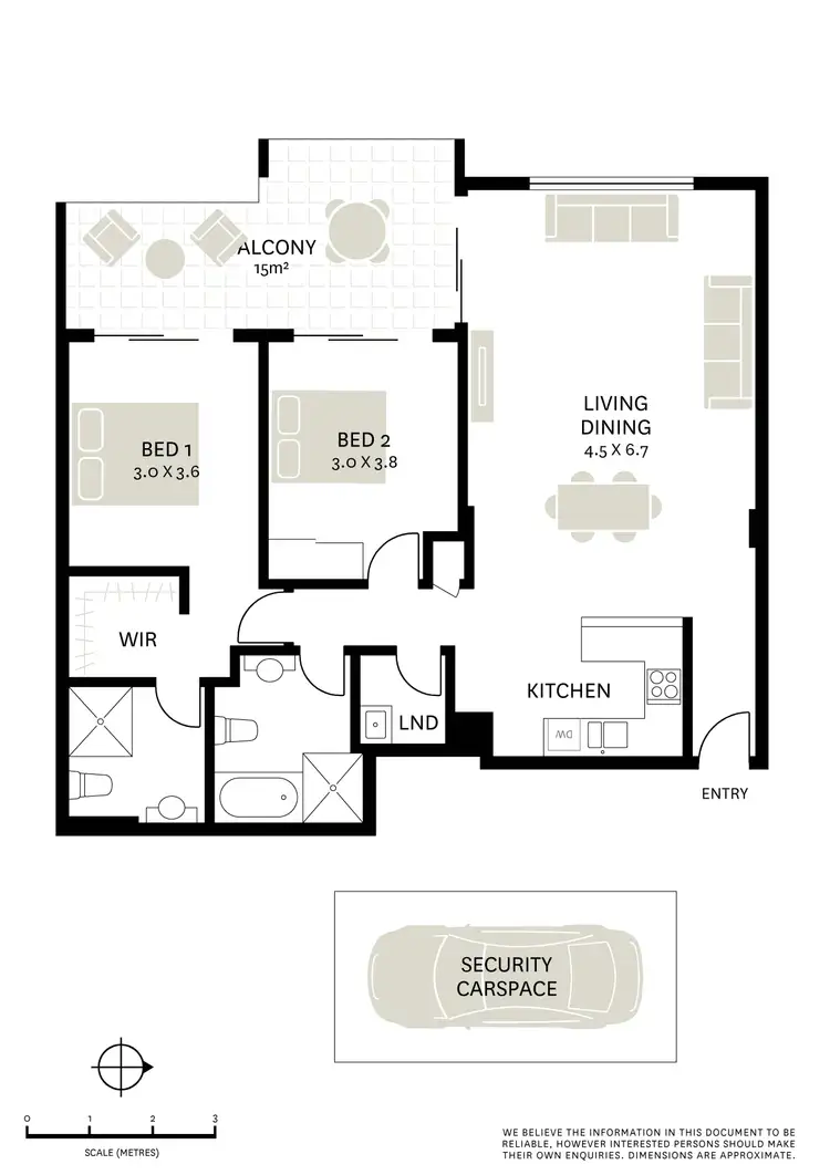 Floorplan of Homely apartment listing, 306/76-78 Cope Street, Waterloo NSW 2017