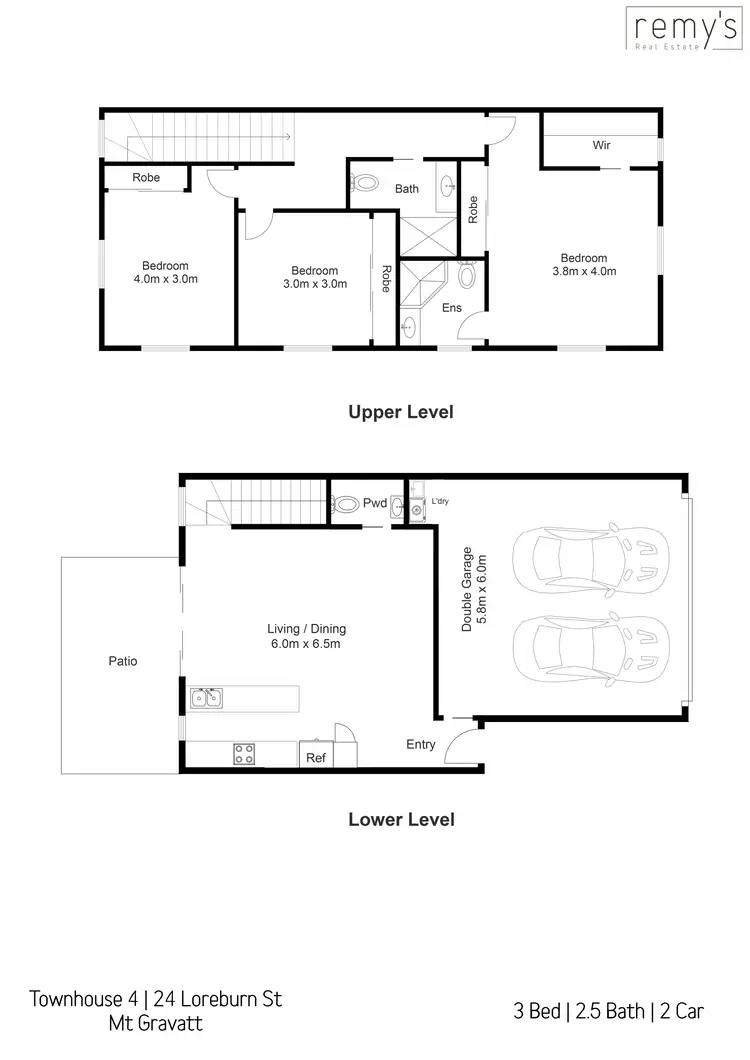Floorplan of Homely townhouse listing, 4/24 Loreburn Street, Mount Gravatt QLD 4122