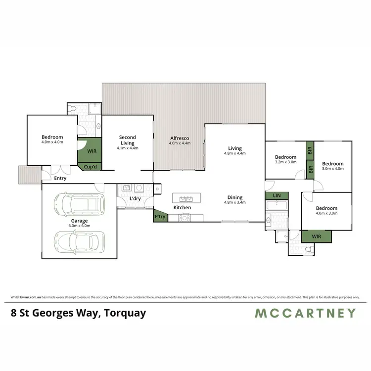 Floorplan of Homely house listing, 8 St Georges Way, Torquay VIC 3228