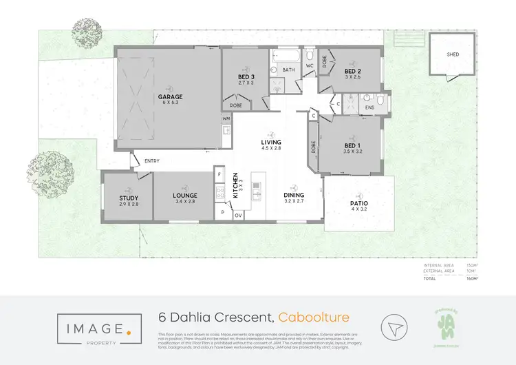 Floorplan of Homely house listing, 6 Dahlia Crescent, Caboolture QLD 4510