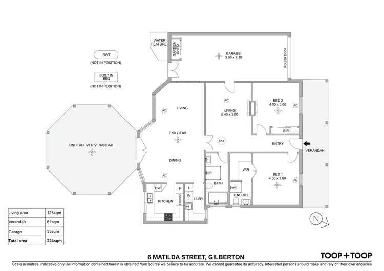 Floorplan of Homely house listing, 6 Matilda Street, Gilberton SA 5081