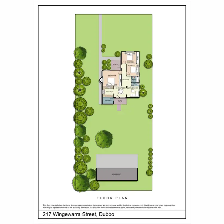 Floorplan of Homely house listing, 217 Wingewarra Street, Dubbo NSW 2830