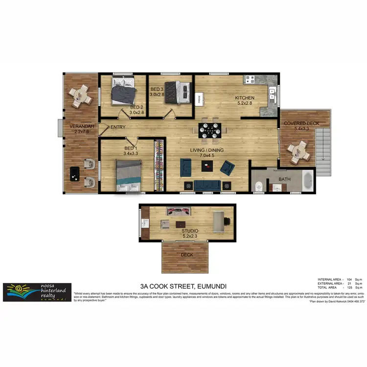 Floorplan of Homely house listing, 3A Cook Street, Eumundi QLD 4562