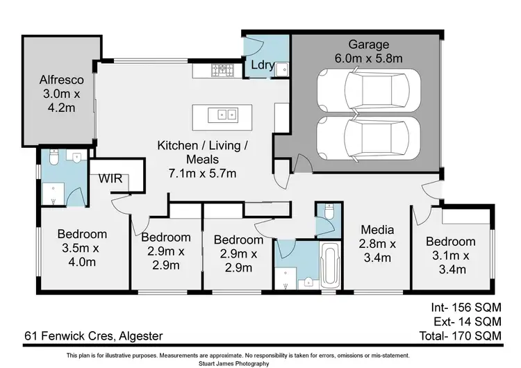 Floorplan of Homely house listing, 61 Fenwick Crescent, Algester QLD 4115