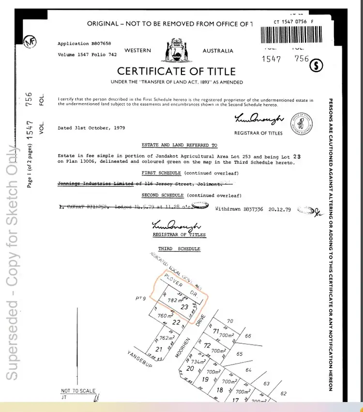 Floorplan of Homely house listing, 1 Plover Drive, Yangebup WA 6164