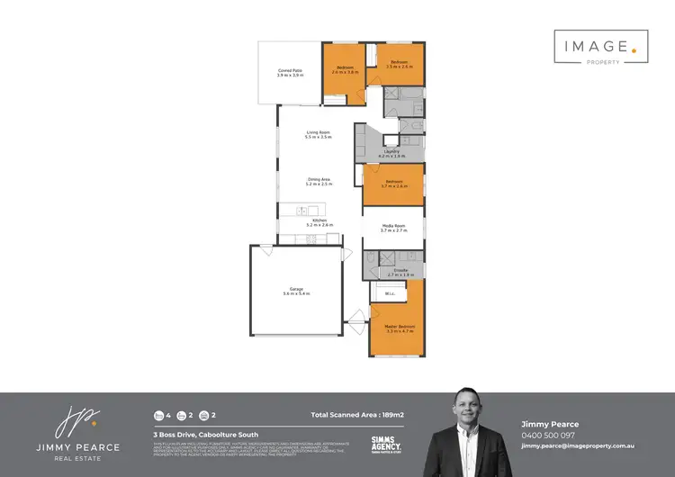 Floorplan of Homely house listing, 3 Boss Drive, Caboolture South QLD 4510