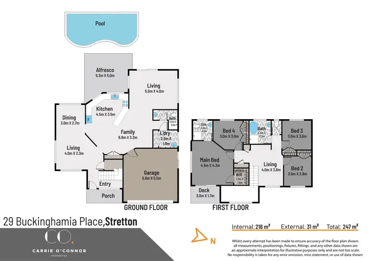 Floorplan of Homely house listing, 29 Buckinghamia Place, Stretton QLD 4116