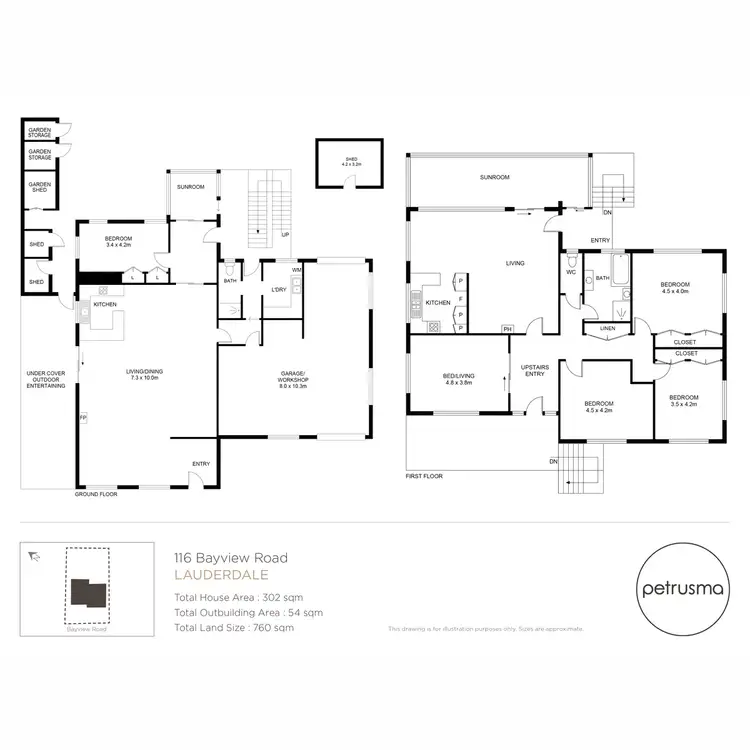 Floorplan of Homely house listing, 116 Bayview Road, Lauderdale TAS 7021