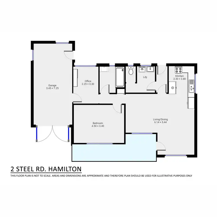 Floorplan of Homely house listing, 2 Steel Road, Hamilton VIC 3300